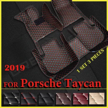  Carro Tapetes Para A Porsche Taycan Cinco Lugares 2019 Personalizado Auto Almofadas Do Pé Automóvel Tapete Cobrir Acessórios De Decoração