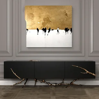  Italiano de cobre puro árvore vinha da base de dados de gabinete de TV Criativa villa sala de estar, armário de Arte gabinete preto