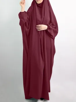  Mais recente Mulheres Muçulmanas Oração Vestido de Dubai Islâmica Sobrecarga de Longa Abaya Ramadã abaya