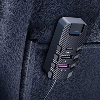  Multi Porta Carregador de Carro 15W Pequenas Multi-porta USB Carregador Multifuncional Carro MP3 Player Transmissor FM Conveniente