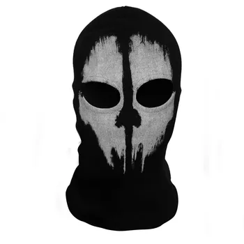  Máscara De Halloween Filme Jogo De Guerra Chamada Comandante Máscara Do Partido Unisex Balaclava Máscara De Cosplay Fantasmas Máscara De Caveira Headwear
