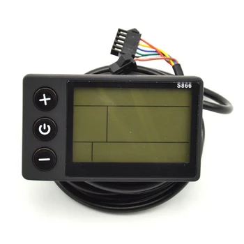  S866 Bicicleta Elétrica Display LCD Medidor Inteligente Controlador de Ebike Painel de SM Plug Bicicleta Elétrica 36V-48V B